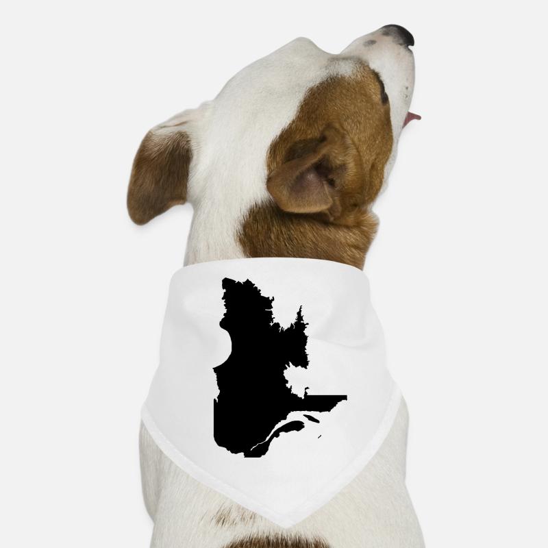 Quebec Map Dog Bandana