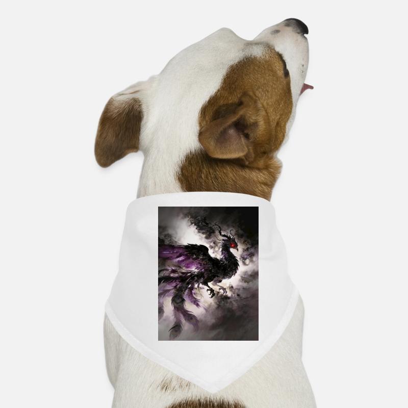 Le Crépuscule du Phénix Noir : Éclipse Bandana pour chien