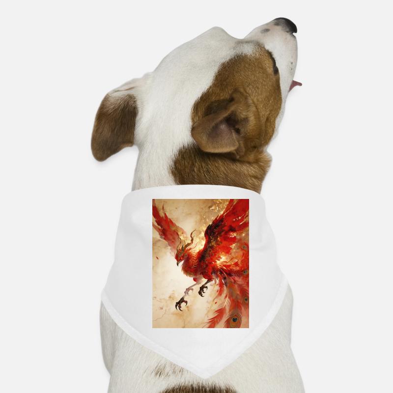 The Phoenix Rises: Celestial Radiance Dog Bandana