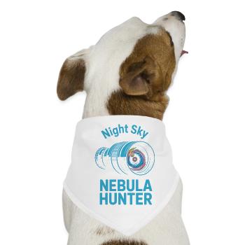 Nachthimmel-Nebeljäger - Hunde-Bandana - Weiß - Vorne