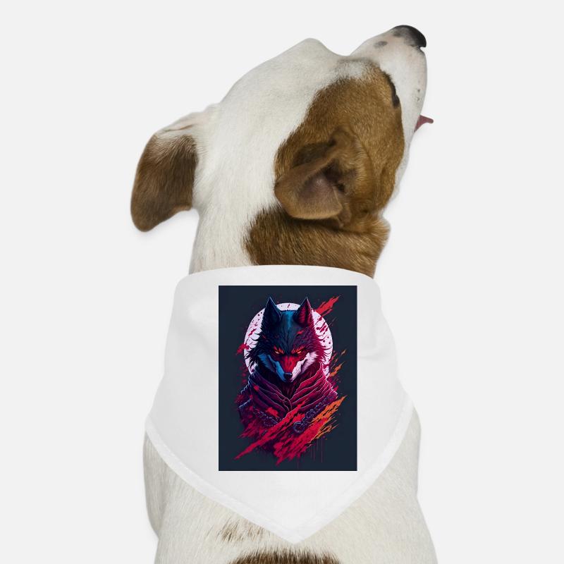 Esprit du Loup de la Lune de Sang Bandana pour chien