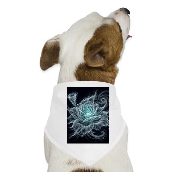 Mystische Windrose - Hunde-Bandana - Weiß - Vorne