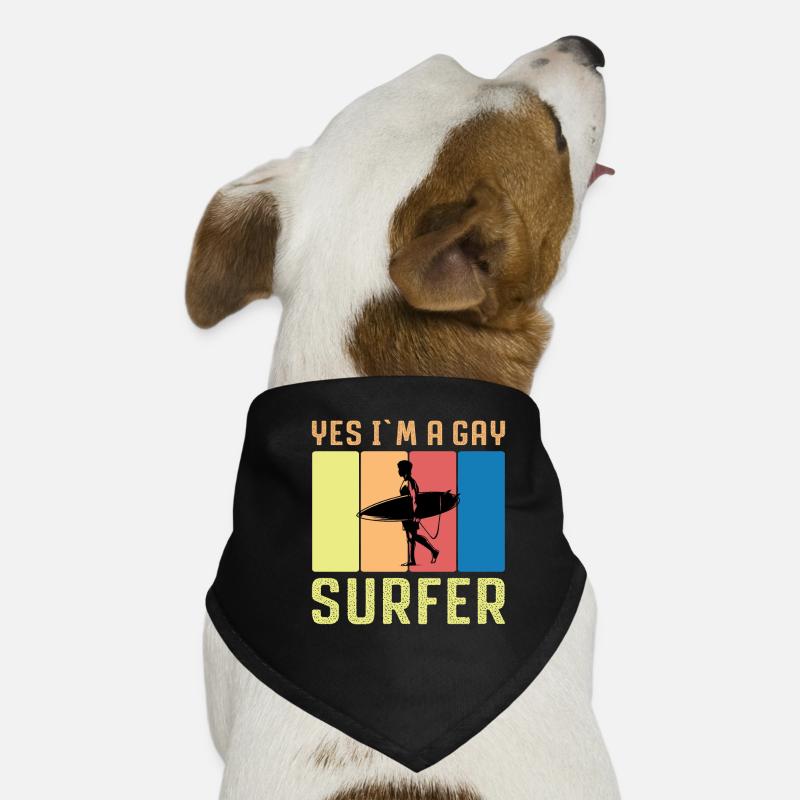 Ja Ich Bin Ein Schwuler Surfer Hunde-Bandana