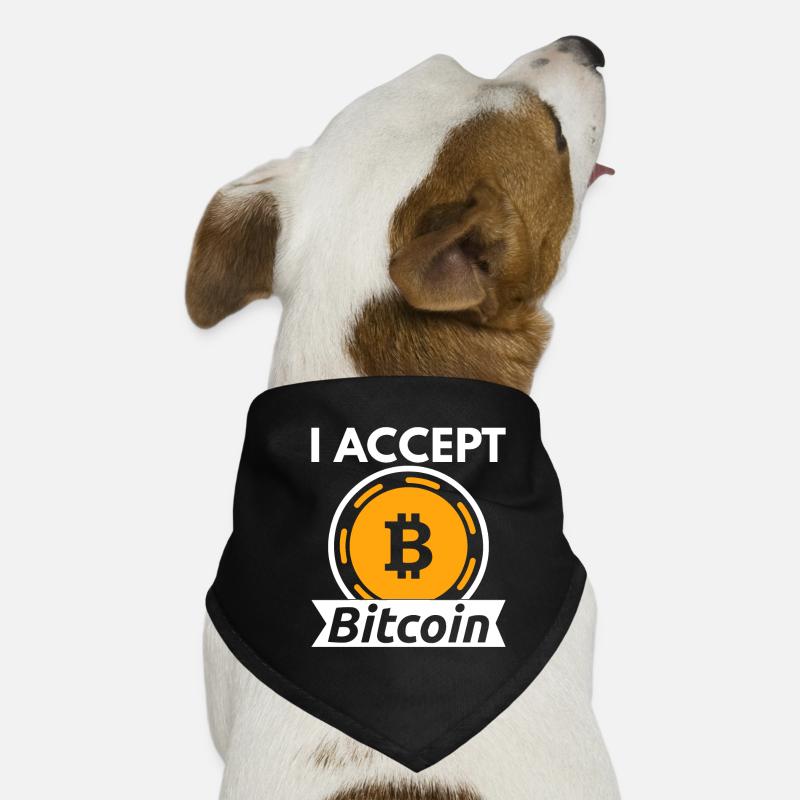 J’accepte Bitcoin - Crypto Bandana pour chien