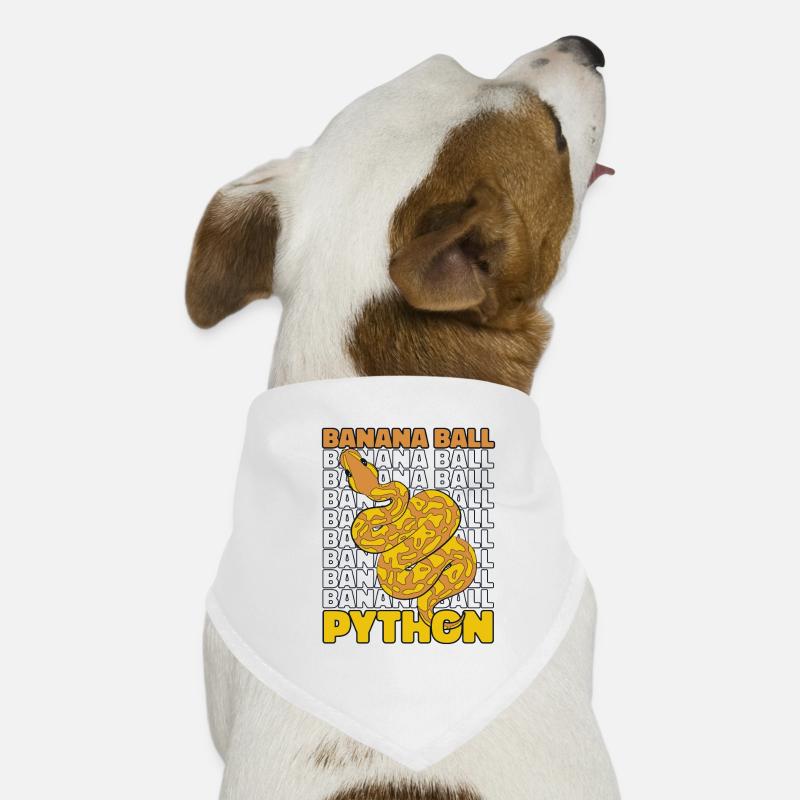 Boule de banane Python Serpent Python Boule de banane Bandana pour chien