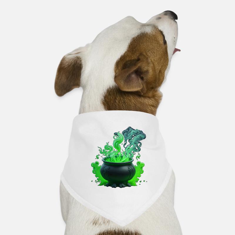 Witch's Cauldron Halloween Dog Bandana