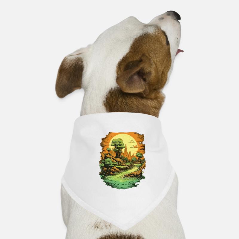Landschap Honden-bandana