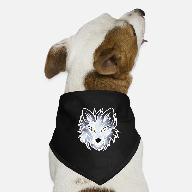 Wolf - Illustration Hunde-Bandana