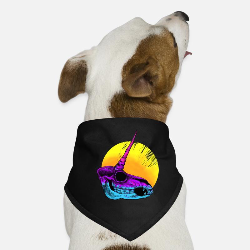 Crâne de licorne Bandana pour chien