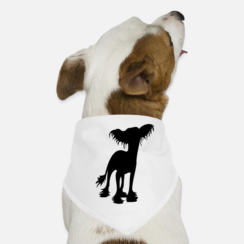 Chinese Crested - Hunde-Bandana - Weiß