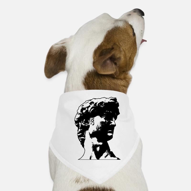 Vaporwave statue bust Greek Romans Dog Bandana