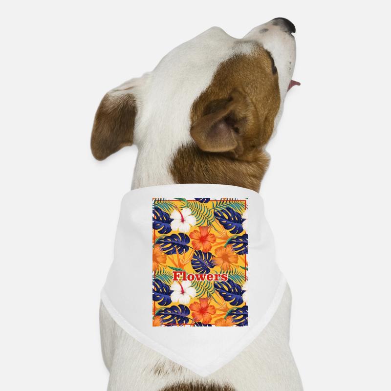 FLEURS TROPICALE Bandana pour chien