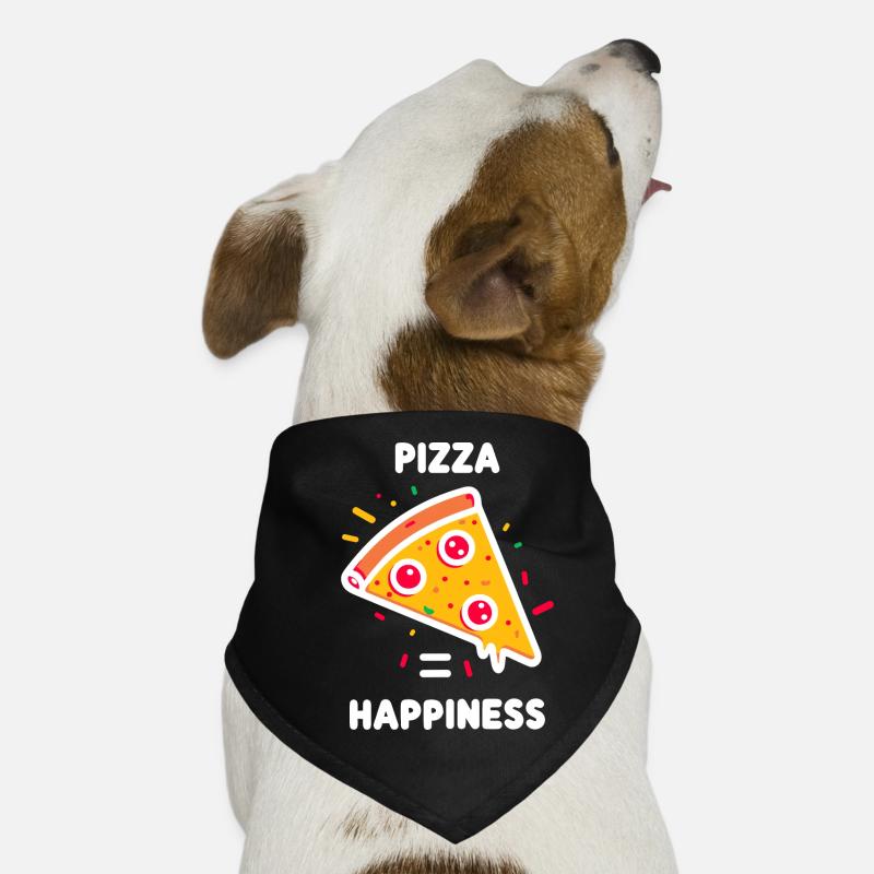 Pizza = Glück Hunde-Bandana