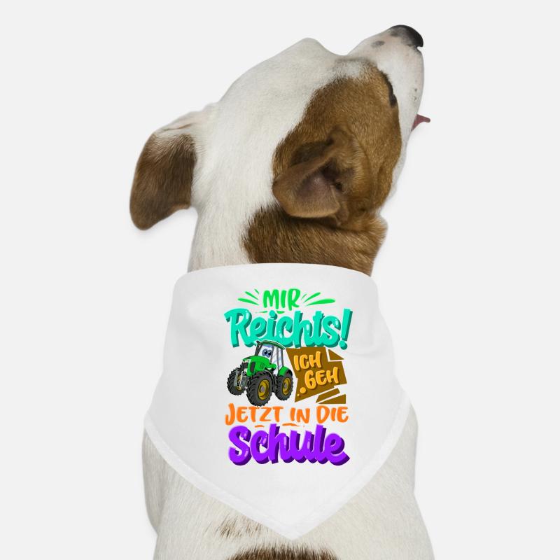 Traktor Kinder Einschulung Hunde-Bandana