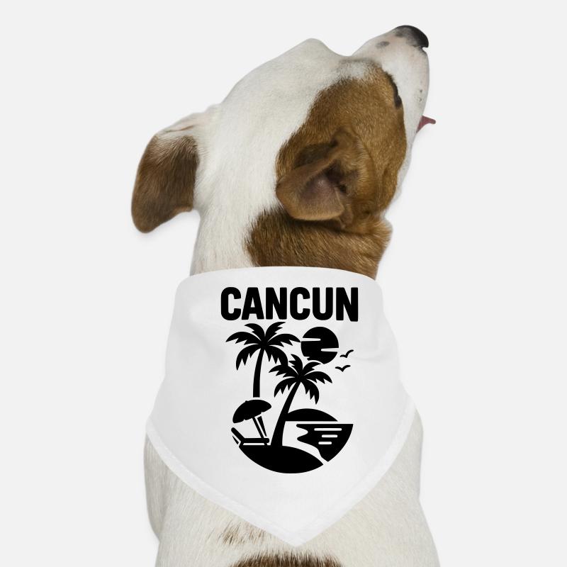 Cancun Silhouette Dog Bandana