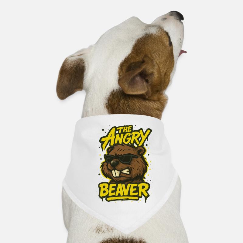 Le castor en colère Bandana pour chien