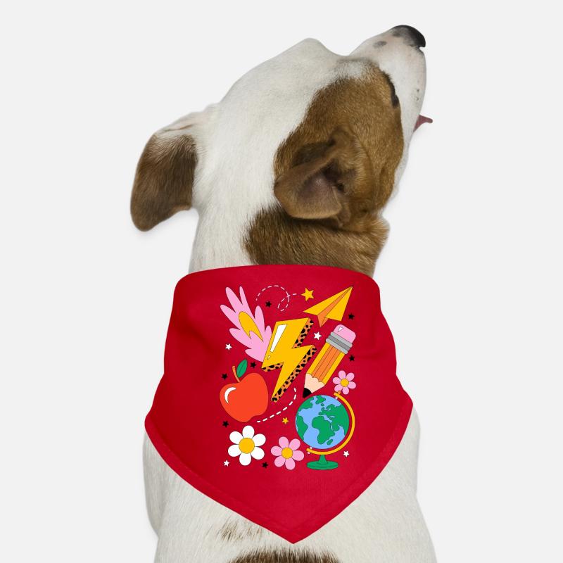 Schule Einschulung Hunde-Bandana
