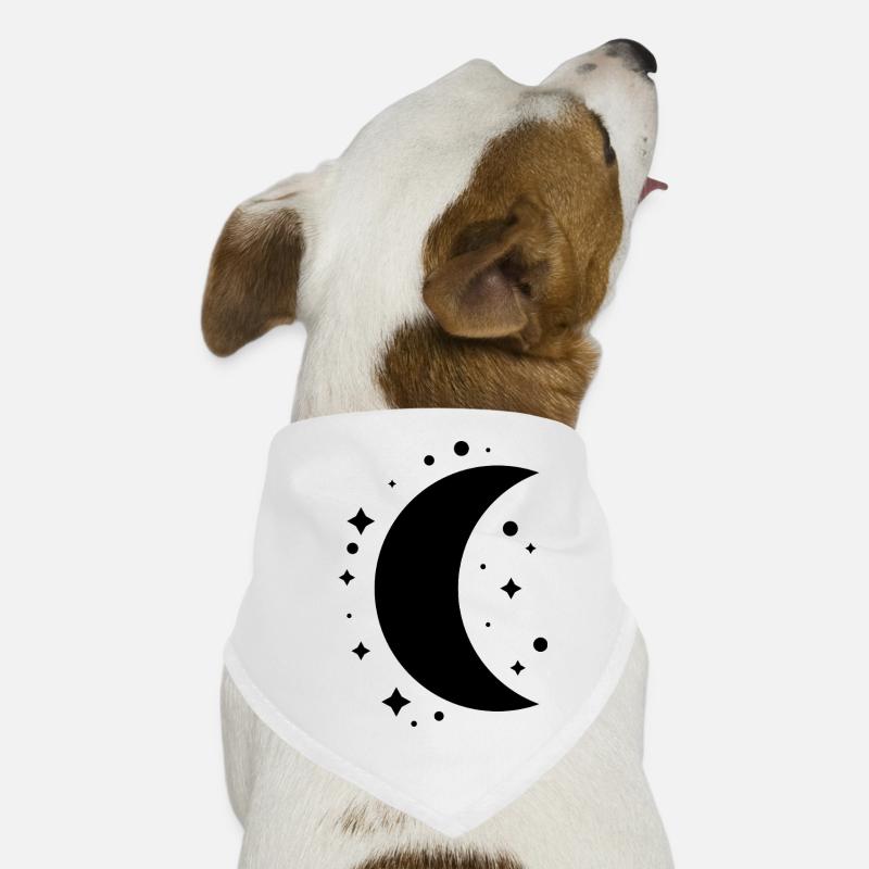 Lune et étoiles Bandana pour chien
