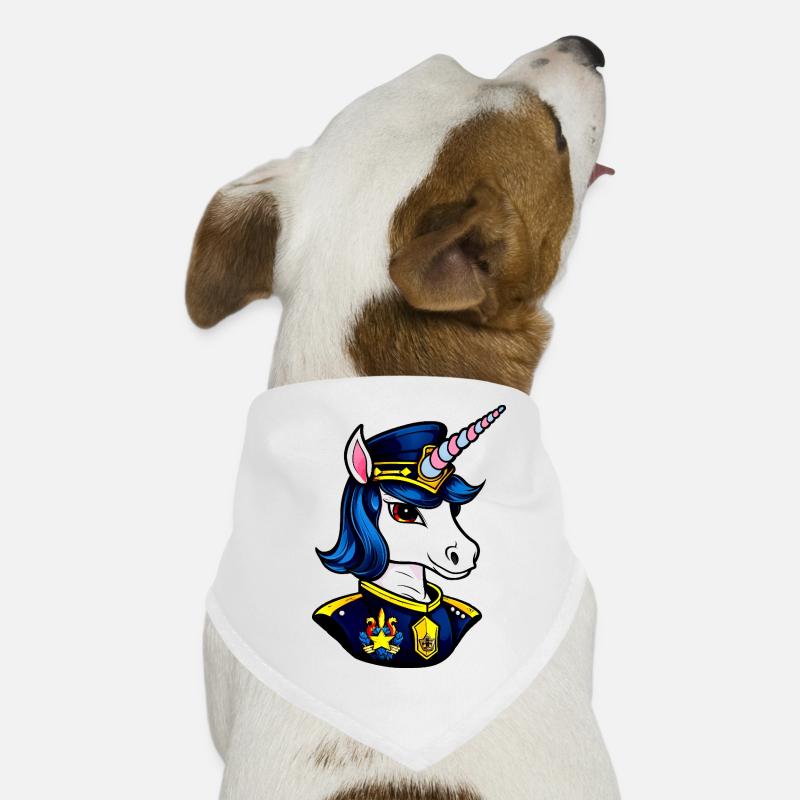Polizei Einhorn Hunde-Bandana