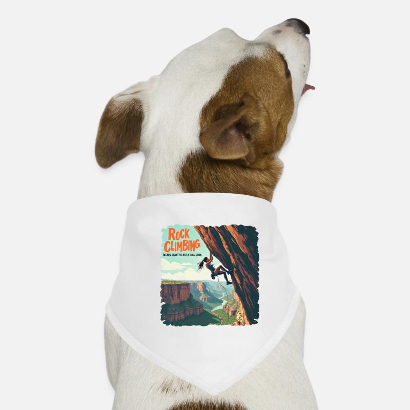 Klettern - Because Gravity Is Just a Suggestion Hunde-Bandana