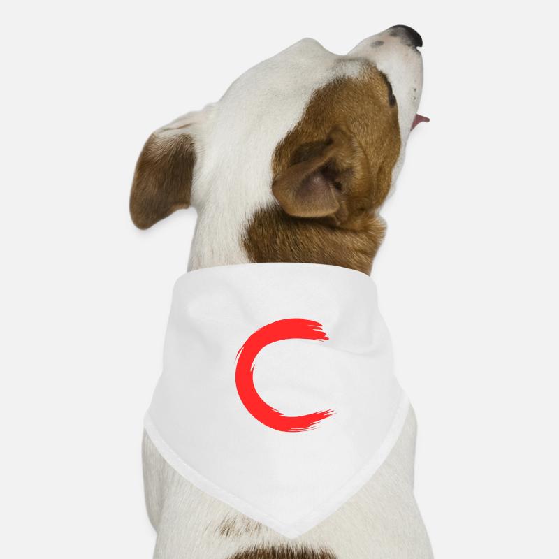 Lettre C nom de la lettre initiale Bandana pour chien