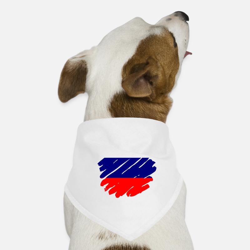Drapeau de russie Vintage Drapeau russe d’occasion Look Bandana pour chien