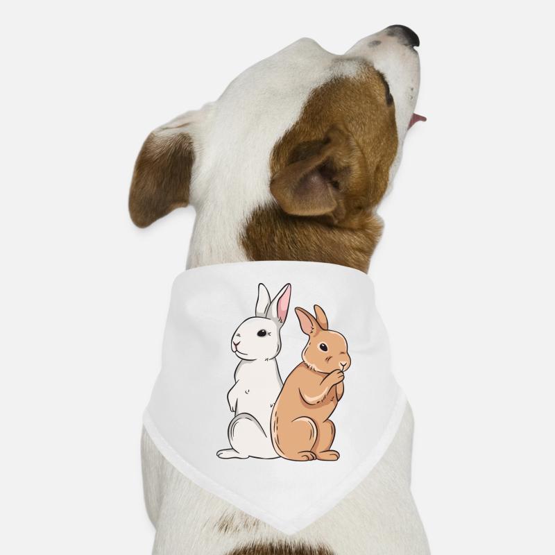 Conception de lapin mignon pour les propriétaires de lapins Bandana pour chien