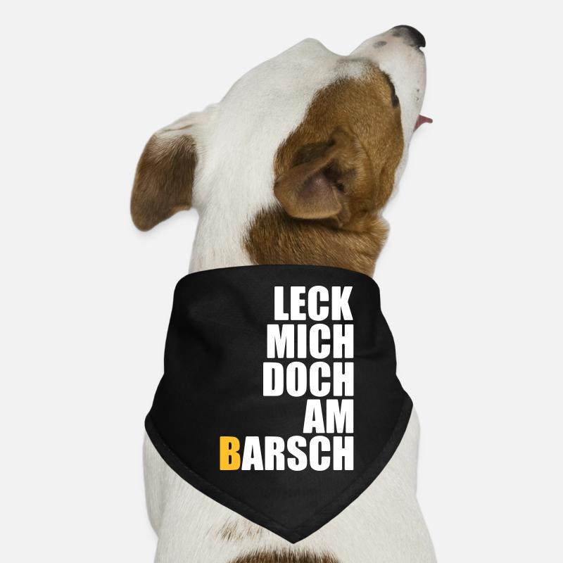 Lèche-moi à la perche - pêcheurs - pêche - poisson Bandana pour chien