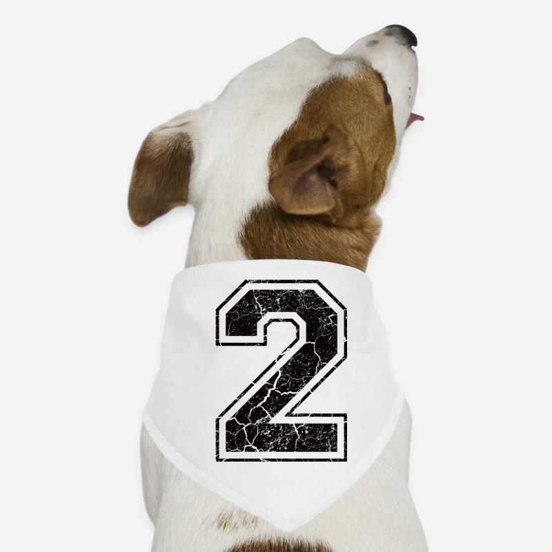 2 two zwei black schwarz (fr) Bandana pour chien