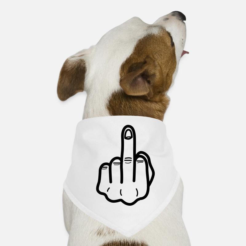 middlefinger Mittelfinger Hunde-Bandana