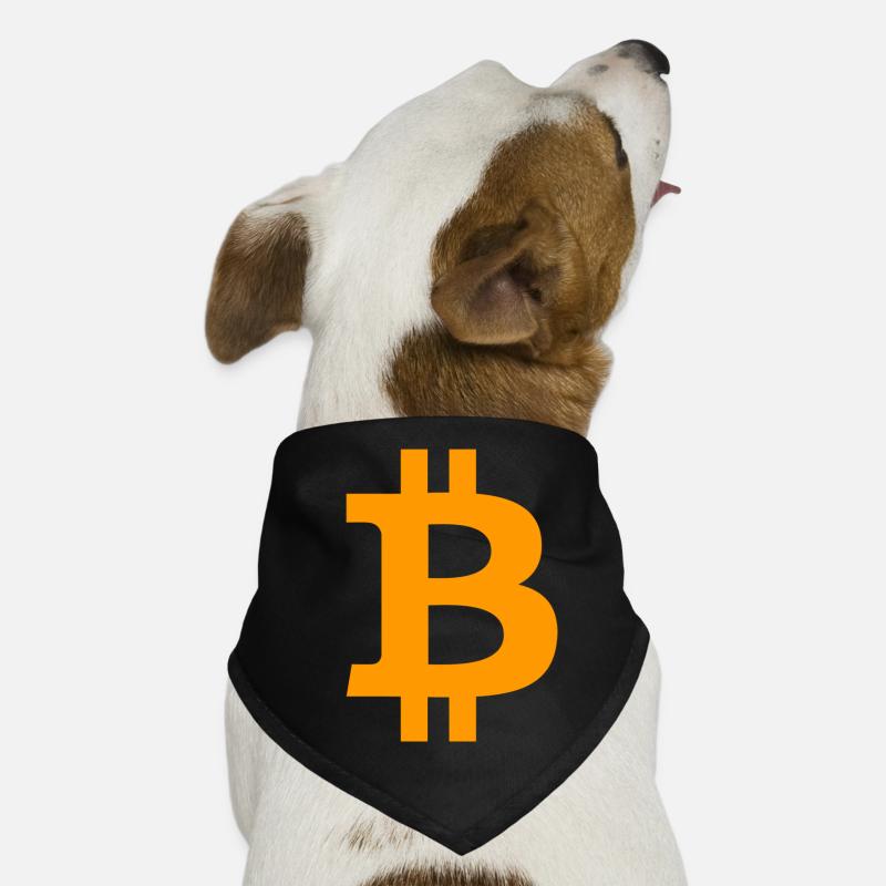 Bitcoin BTC symbol Logo Hunde-Bandana
