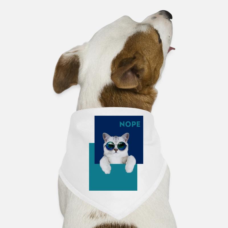 Katze Nope Hunde-Bandana