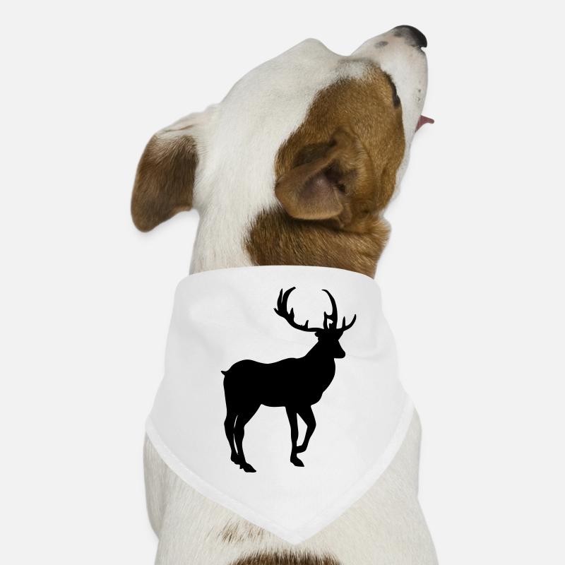 Hirsch Silhouette Vector Gift Idea Dog Bandana