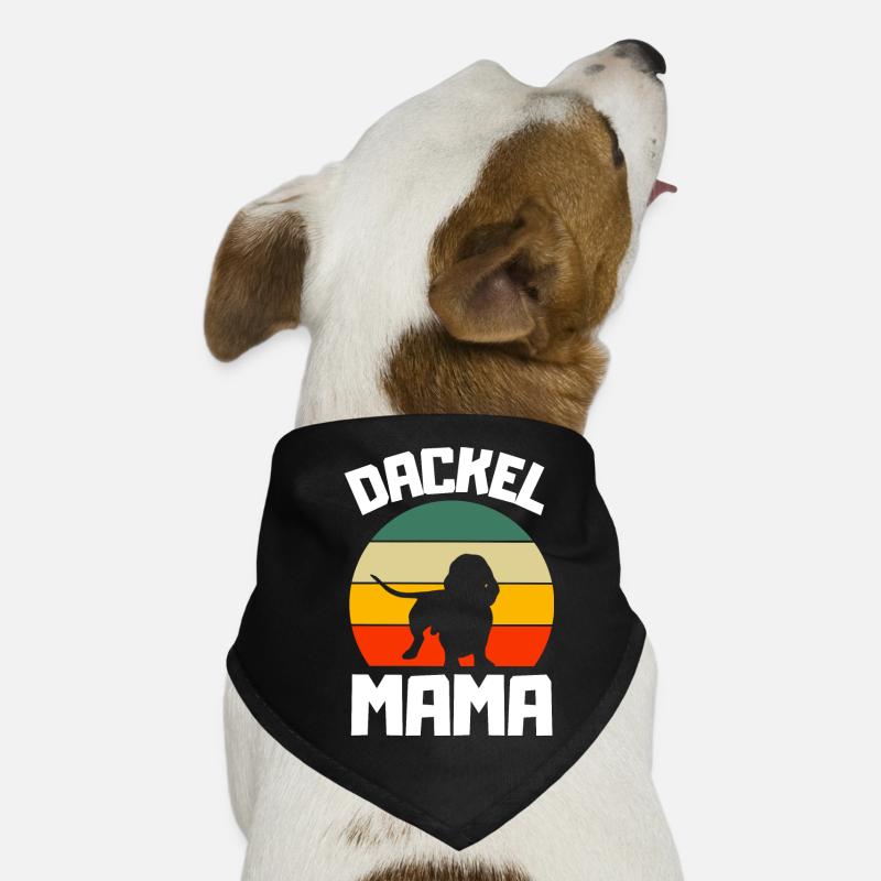 Dogs Mama Retro Dachshund Dog Bandana