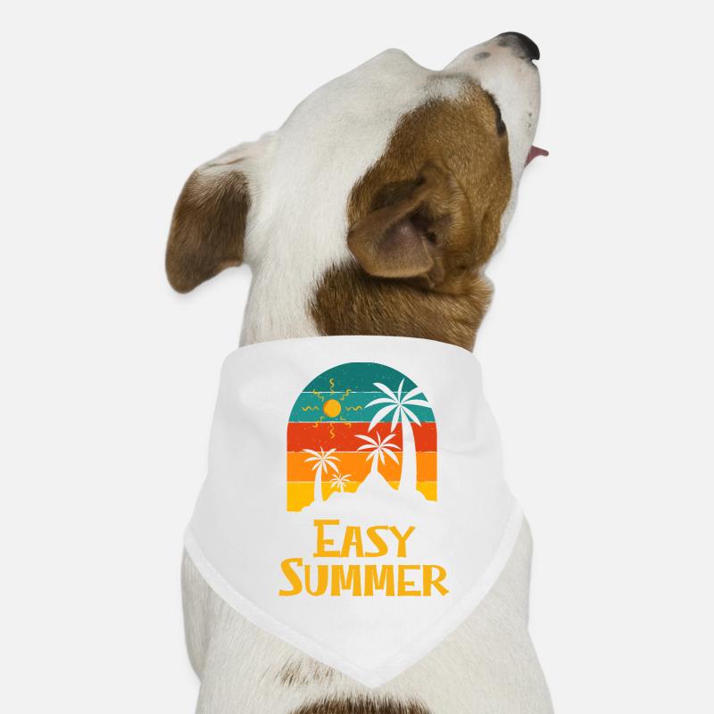 Énonciations d'été faciles Vacances Plage Festival Océan Bandana pour chien