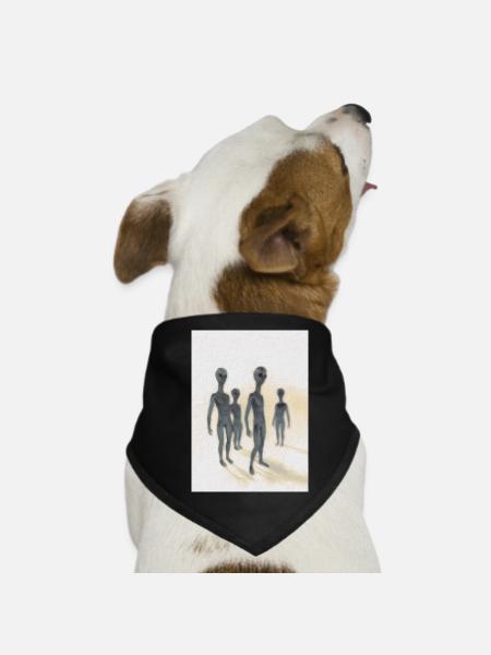 Aliens - Dog Bandana - black - Front
