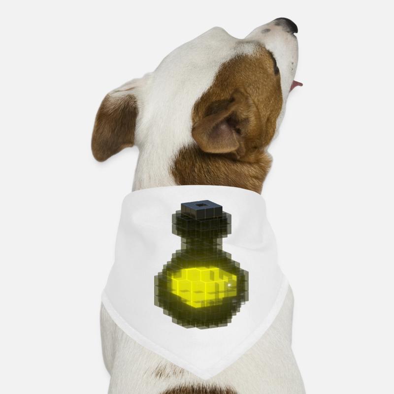 Secret Cool Yellow Tee Sweat à capuche Black Crystal Bottle Bandana pour chien