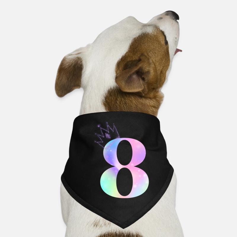 8th anniversary rainbow Dog Bandana