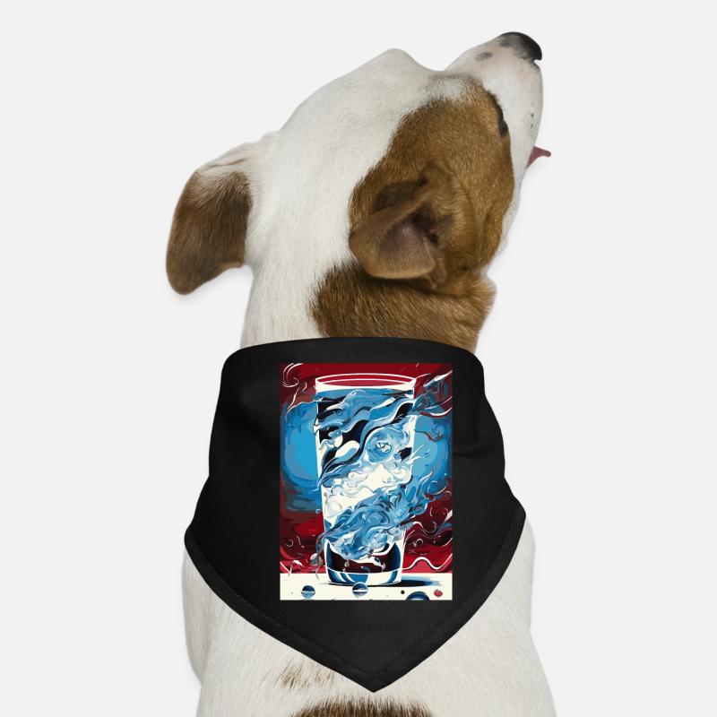 Smoking Water (Artwork Collection) Dog Bandana