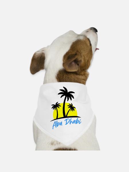 Abou Dhabi - Bandana pour chien - blanc