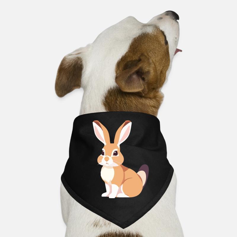 Bunny with long ears, cute rabbit Dog Bandana