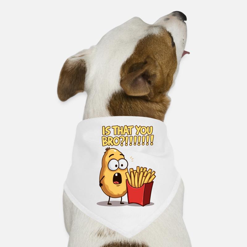 Pomme de terre rencontre frites Bandana pour chien