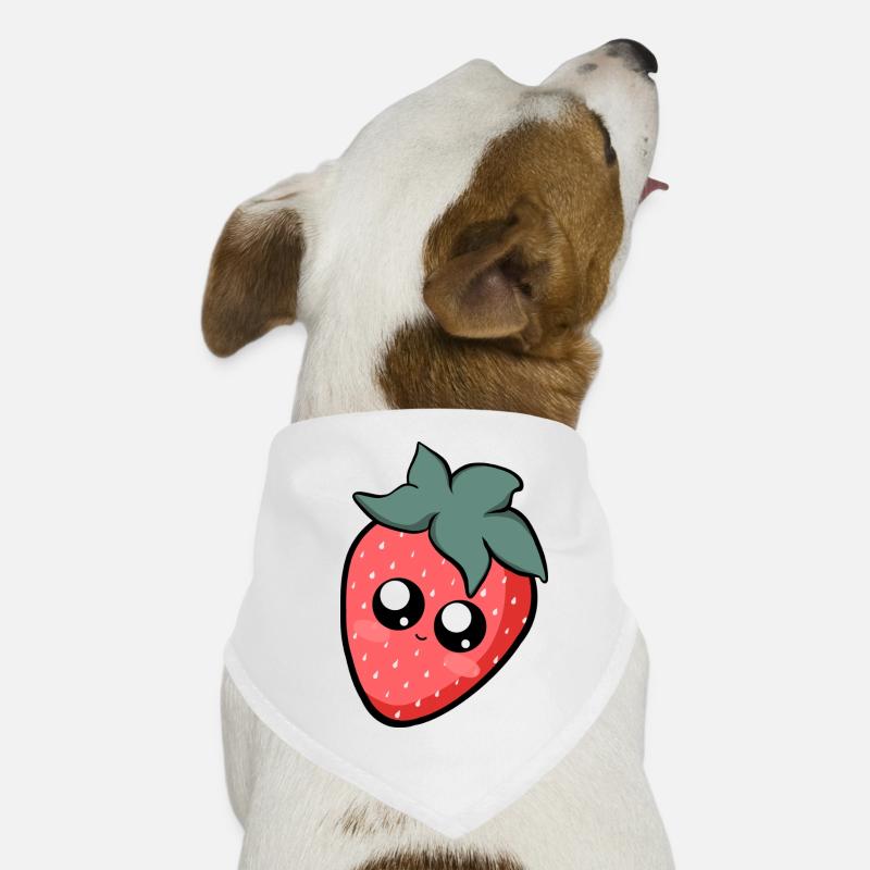 Fraise fruitée Bandana pour chien