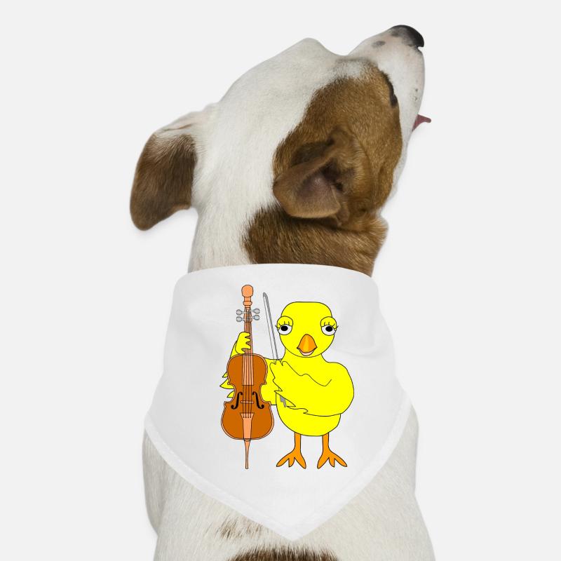 Violoncelle Poussin Bandana pour chien