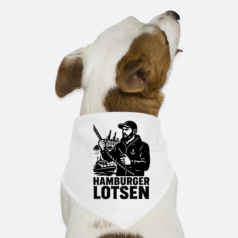 Hamburger Lotsen Hafen Hunde-Bandana