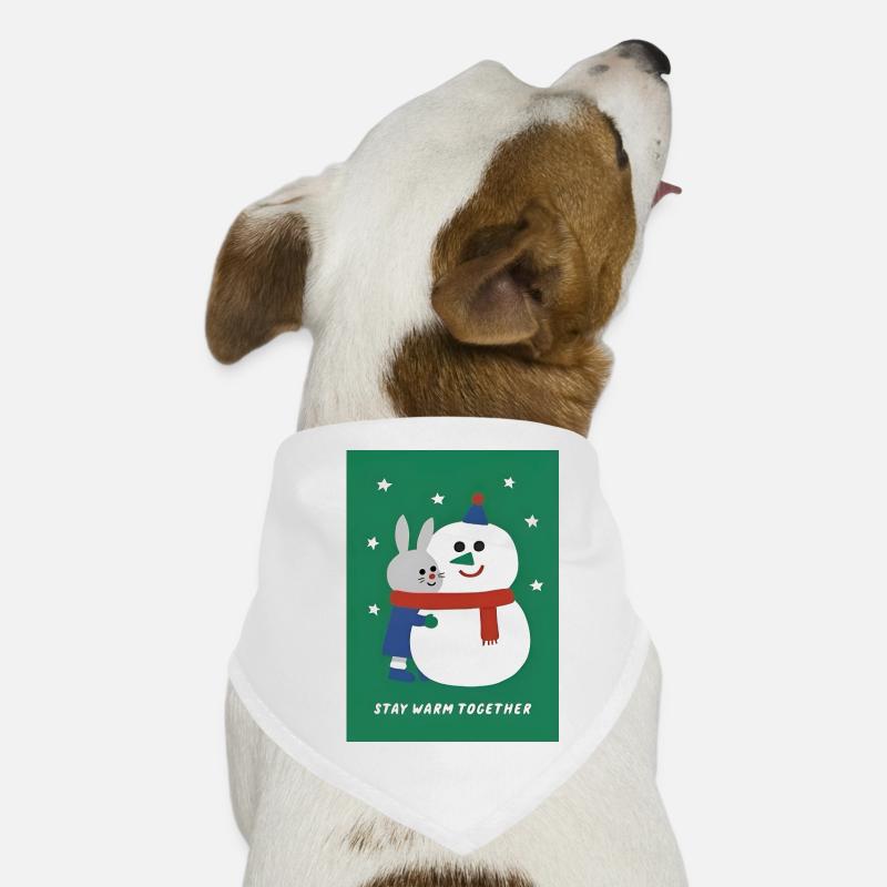 Conception des vacances d’hiver Bandana pour chien