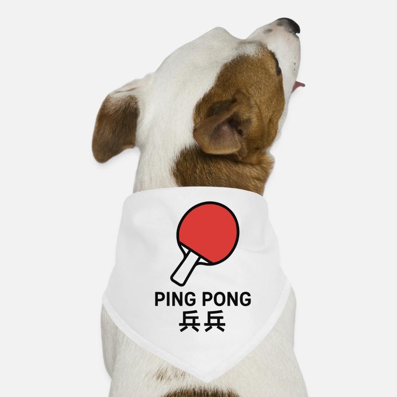 Raquette de Ping-Pong - Tennis de table Bandana pour chien