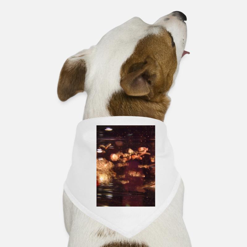 Fog Nebula Neon Waves Dog Bandana