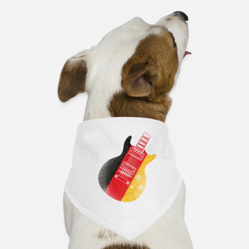 German Flag Guitar Dog Bandana