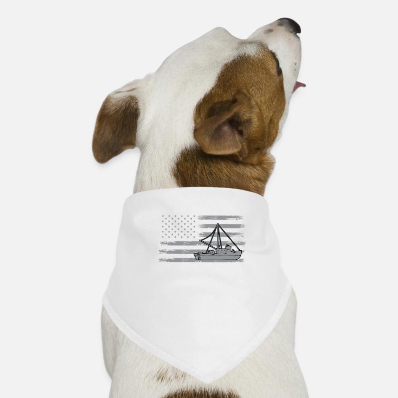 Fishing Cutter Drapeau des États-Unis Bandana pour chien